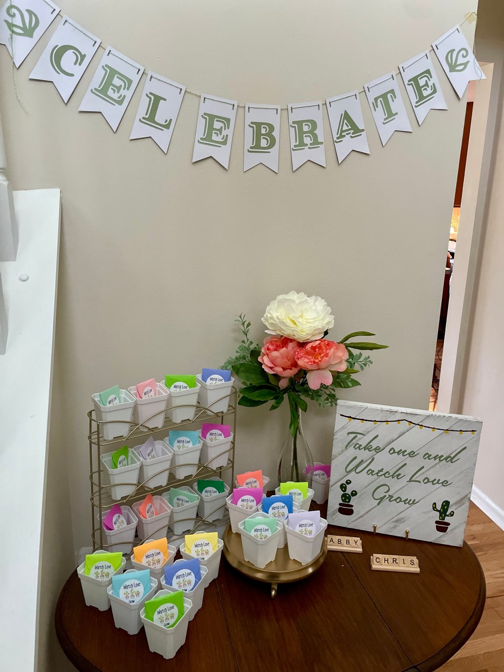 “Let Love Grow” Party&nbsp;Favors